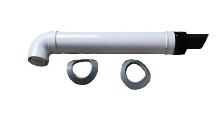 Коаксиальный комплект дымохода Ø80/125 мм Ø80 мм - ПП, Ø125 мм - АЛ Коаксиальный комплект дымохода Ø80/125 мм Ø80 мм - ПП, Ø125 мм - АЛ