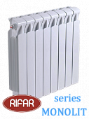 Радиатор биметаллический RIFAR МONOLIT (боковое подключение) 500/14 секций с доставкой в Абакан
